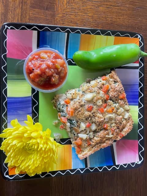 Veggie Quiche with Pico - Purpose By Dana - 